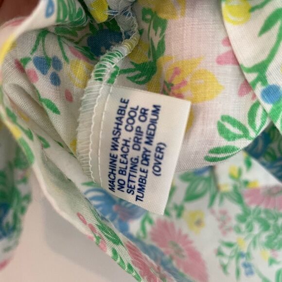 SALE David brooks bright floral button down size 10 - Picture 7 of 8